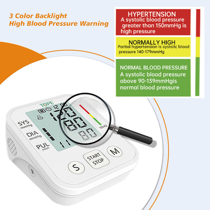 Digital Arm Blood Pressure Monitor | HSA/FSA Eligible – Topumedical
